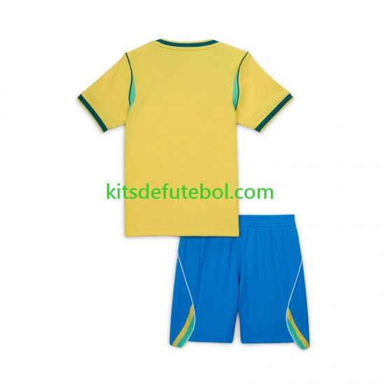Camisola Seleção da Brasileira Criança Equipamento principal Mundial 2026 Mangas Curtas