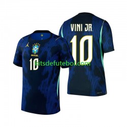 Camisola Seleção da Brasileira Vinicius Junior 10 Homem Equipamento alternativo Mundial 2026 Mangas Curtas