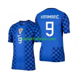 Camisola Seleção da Croata Andrej Kramaric 9 Homem Equipamento alternativo Mundial 2026 Mangas Curtas