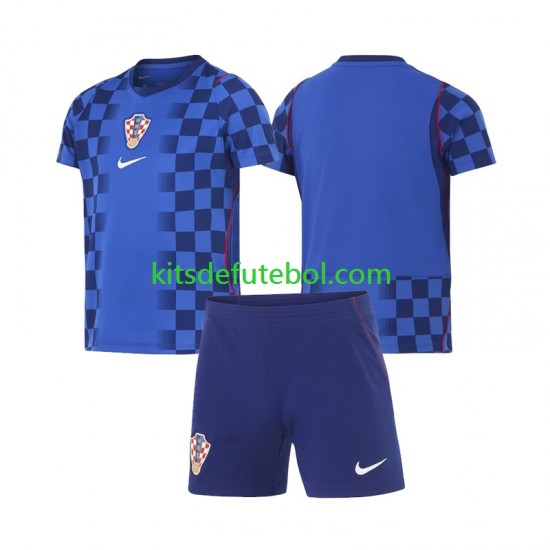 Camisola Seleção da Croata Criança Equipamento alternativo Mundial 2026 Mangas Curtas