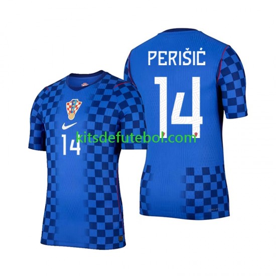 Camisola Seleção da Croata Ivan Perisic 14 Homem Equipamento alternativo Mundial 2026 Mangas Curtas