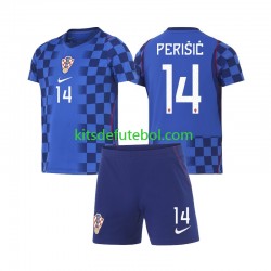 Camisola Seleção da Croata Ivan Perisic 14 Criança Equipamento alternativo Mundial 2026 Mangas Curtas