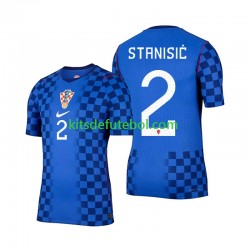 Camisola Seleção da Croata Josip Stanisic 2 Homem Equipamento alternativo Mundial 2026 Mangas Curtas
