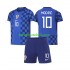 Camisola Seleção da Croata Luka Modric 10 Criança Equipamento alternativo Mundial 2026 Mangas Curtas