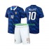 Camisola Seleção da Francesa Kylian Mbappe 10 Criança Equipamento principal Mundial 2026 Mangas Curtas