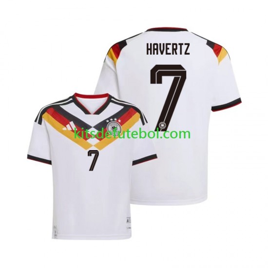 Camisola Seleção da Alemã Kai Havertz 7 Homem Equipamento principal Mundial 2026 Mangas Curtas