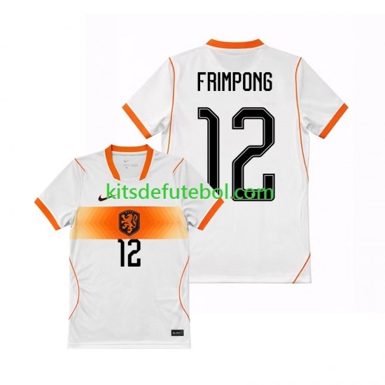 Camisola Seleção da Neerlandesa Jeremie Frimpong 12 Homem Equipamento alternativo Mundial 2026 Mangas Curtas