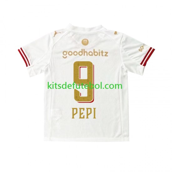 Camisola PSV Eindhoven Ricardo Pepi 9 Efteling Homem Quarto equipamento 2025-2026 Mangas Curtas