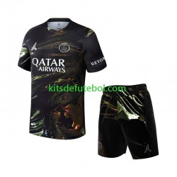 Camisola Paris Saint-Germain Night Edition Criança Quarto equipamento 2025-2026 Mangas Curtas