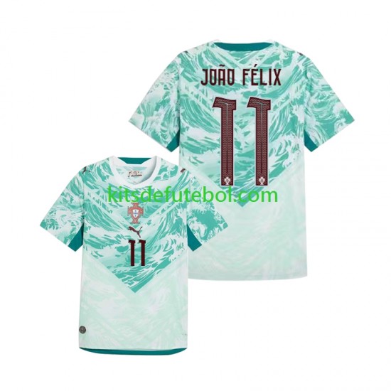 Camisola Seleção da Portuguesa Joao Felix 11 Homem Equipamento alternativo Mundial 2026 Mangas Curtas