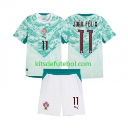 Camisola Seleção da Portuguesa Joao Felix 11 Criança Equipamento alternativo 2026 2027 Mangas Curtas