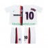 Camisola Retrô AC Milan RONALDINHO 10 Criança Equipamento alternativo 2002 2003 Mangas Curtas