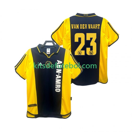 Camisola Retrô AFC Ajax VAN DER VAART 23 Homem Equipamento alternativo 2000 2001 Mangas Curtas