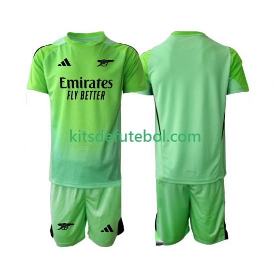 Camisola de Guarda-redes Arsenal Criança Equipamento alternativo 2025-2026 Mangas Curtas