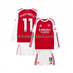 Camisola Arsenal Martin Zubimendi 11 Criança Equipamento principal 2025-2026 Mangas Curtas
