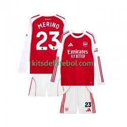 Camisola Arsenal Merino 23 Criança Equipamento principal 2025-2026 Mangas Compridas