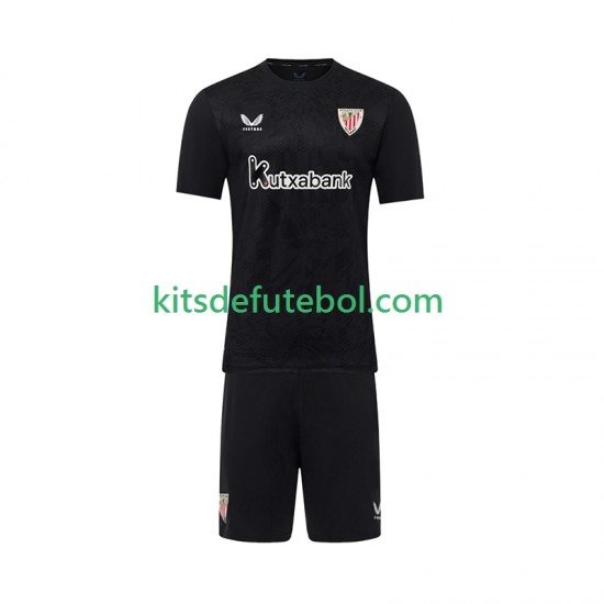 Camisola de Guarda-redes Athletic Bilbao Criança Equipamento principal 2025-2026 Mangas Curtas