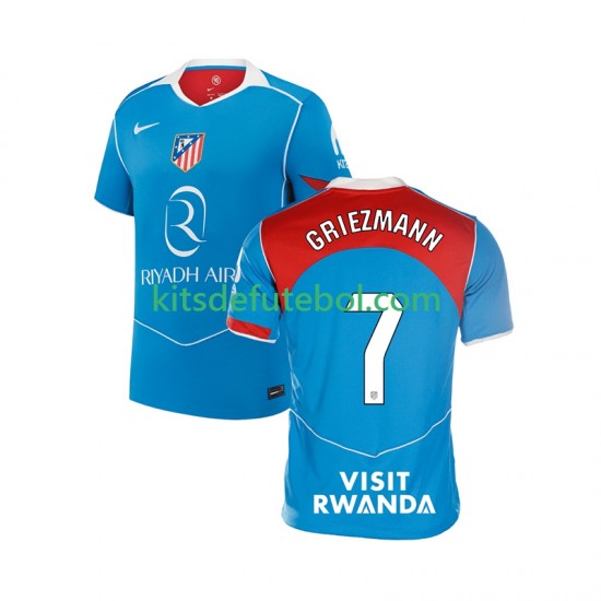 Camisola Atlético Madrid Antoine Griezmann 7 Homem Terceiro equipamento 2025-2026 Mangas Curtas