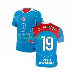 Camisola Atlético Madrid Julian Alvarez 19 Homem Terceiro equipamento 2025-2026 Mangas Curtas