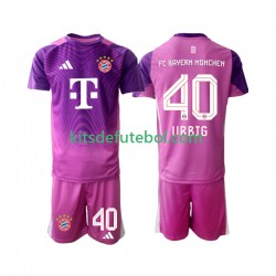 Camisola de Guarda-redes Bayern de Munique Jonas Urbig 40 Criança Quarto equipamento 2025-2026 Mangas Curtas