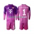 Camisola de Guarda-redes Bayern de Munique Manuel Neuer 1 Criança Quarto equipamento 2025-2026 Mangas Compridas
