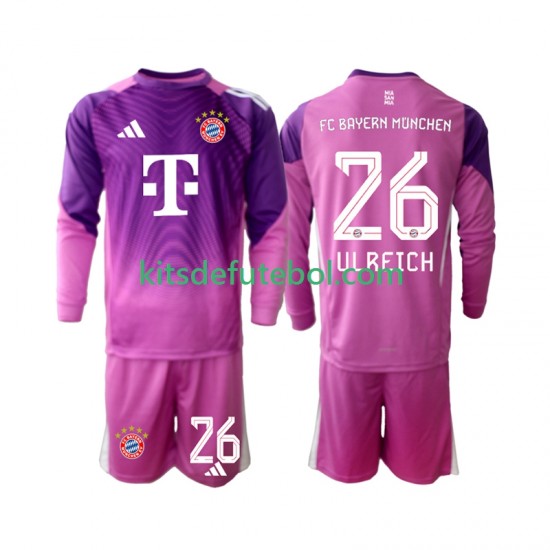 Camisola de Guarda-redes Bayern de Munique Sven Ulreich 26 Criança Quarto equipamento 2025-2026 Mangas Compridas
