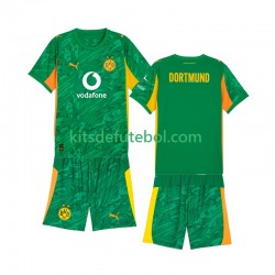 Camisola de Guarda-redes Borussia Dortmund Criança Equipamento principal 2025-2026 Mangas Curtas