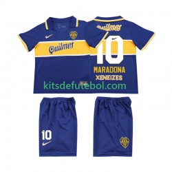 Camisola Retrô CA Boca Juniors MARADONA 10 Criança Equipamento principal 1996 1997 Mangas Curtas