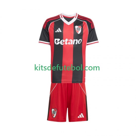 Camisola CA River Plate Criança Equipamento alternativo 2025-2026 Mangas Curtas