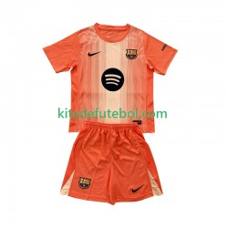 Camisola de Guarda-redes FC Barcelona Criança Quarto equipamento 2025-2026 Mangas Curtas