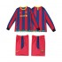 Camisola Retrô FC Barcelona Criança Equipamento principal 2010 2011 Mangas Compridas