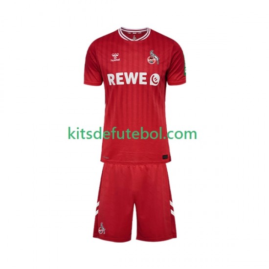 Camisola FC Köln Criança Equipamento alternativo 2025-2026 Mangas Curtas