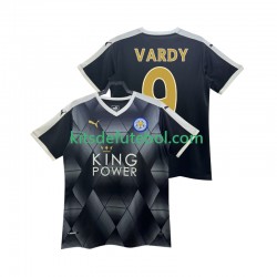 Camisola Retrô Leicester City VARDY 9 Homem Equipamento alternativo 2014 2015 Mangas Curtas