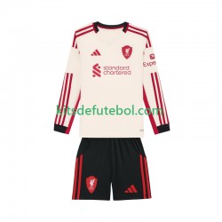 Camisola Liverpool Criança Equipamento alternativo 2025-2026 Mangas Compridas
