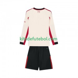 Camisola Liverpool Criança Equipamento alternativo 2025-2026 Mangas Compridas