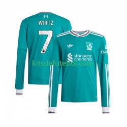 Camisola Liverpool Florian Wirtz 7 Homem Terceiro equipamento 2025-2026 Mangas Compridas