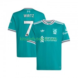 Camisola Liverpool Florian Wirtz 7 Homem Terceiro equipamento 2025-2026 Mangas Curtas