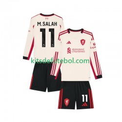 Camisola Liverpool Mohamed Salah 11 Criança Equipamento alternativo 2025-2026 Mangas Compridas