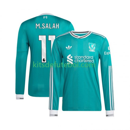 Camisola Liverpool Mohamed Salah 11 Homem Terceiro equipamento 2025-2026 Mangas Compridas