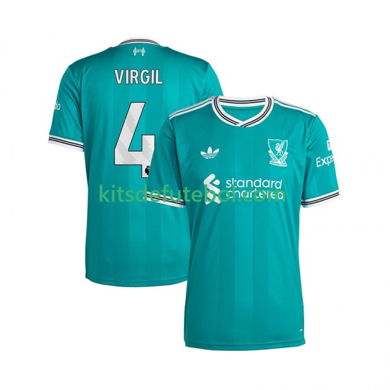 Camisola Liverpool Virgil van Dijk 4 Homem Terceiro equipamento 2025-2026 Mangas Curtas