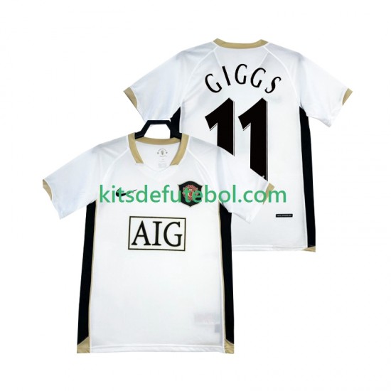 Camisola Retrô Manchester United GIGGS 11 - Homem Equipamento alternativo 2006 2007 Mangas Curtas
