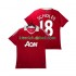 Camisola Retrô Manchester United SCHOLES 18 Homem Equipamento principal 2010 2011 Mangas Curtas