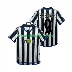 Camisola Retrô Newcastle United SHEARER 9 Homem Equipamento principal 2000 2001 Mangas Curtas