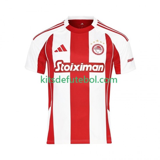 Camisola Olympiacos Homem Equipamento principal 2025-2026 Mangas Curtas