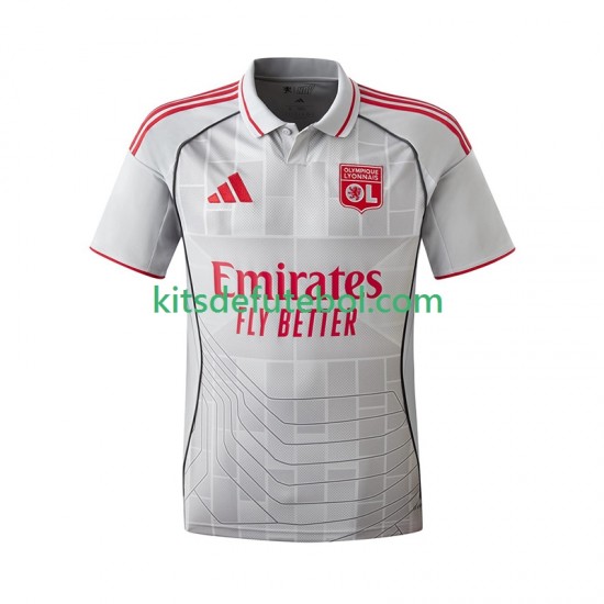 Camisola Olympique Lyonnais Homem Terceiro equipamento 2025-2026 Mangas Curtas