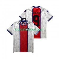 Camisola Retrô Paris Saint-Germain WEAH 9 Homem Equipamento alternativo 1994 1995 Mangas Curtas