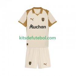 Camisola RC Lens Criança Terceiro equipamento 2025-2026 Mangas Curtas