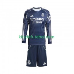 Camisola Real Madrid Criança Equipamento alternativo 2025-2026 Mangas Compridas