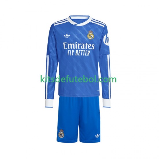 Camisola Real Madrid Criança Terceiro equipamento 2025-2026 Mangas Compridas