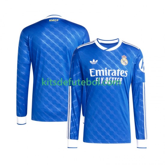 Camisola Real Madrid Homem Terceiro equipamento 2025-2026 Mangas Compridas
